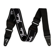 Fender - 2.5" Black Swell Neoprene Logo Strap