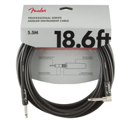 Fender Pro 18.6' Angle Instrument Cable Black - 0990820019 package