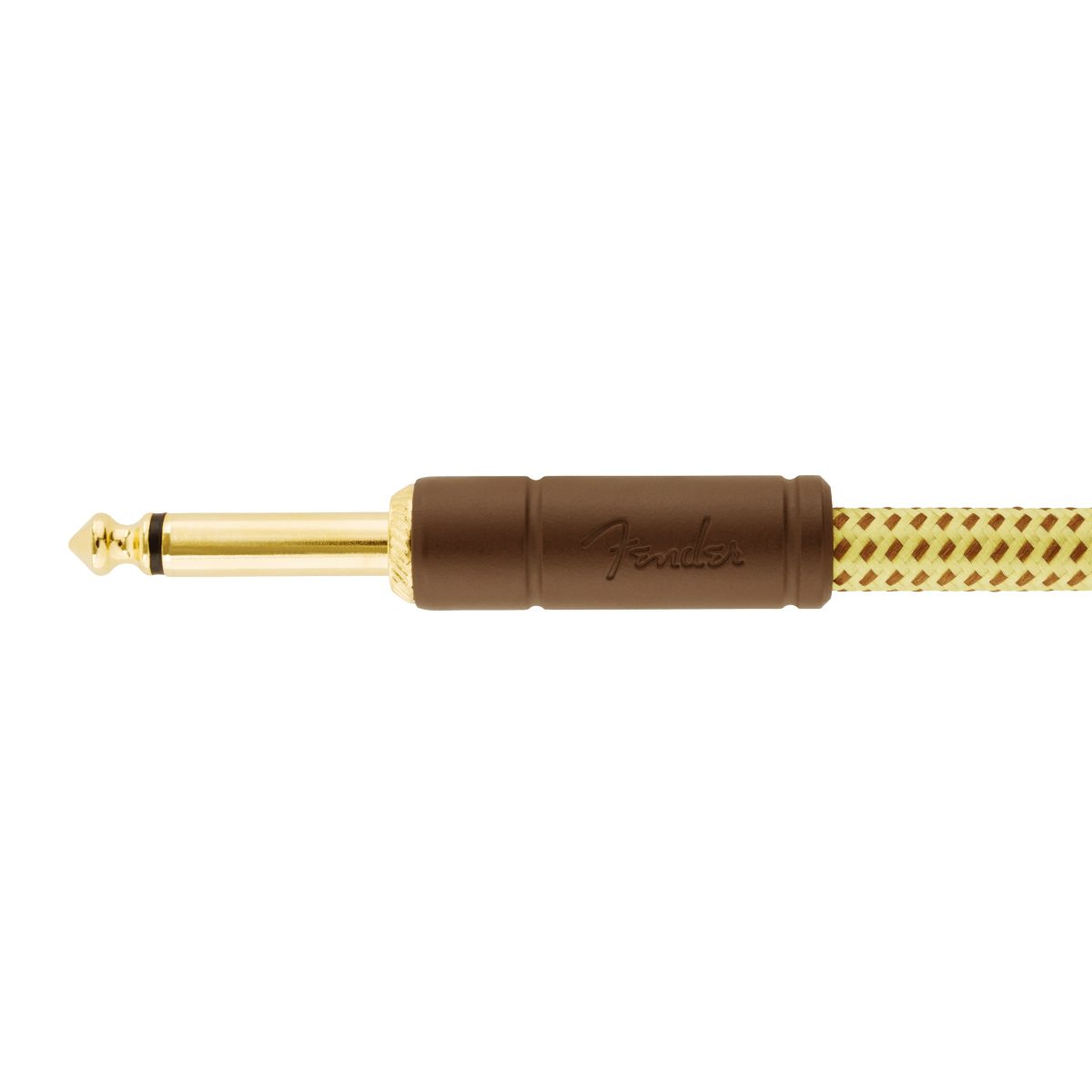 Fender - 15' Angled Tweed Deluxe Instrument Cable #0990820086 — 2