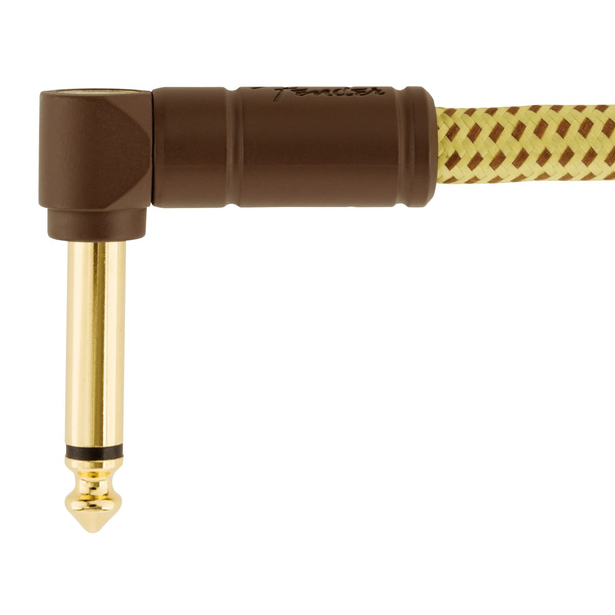 Fender - 15' Angled Tweed Deluxe Instrument Cable #0990820086 — 3