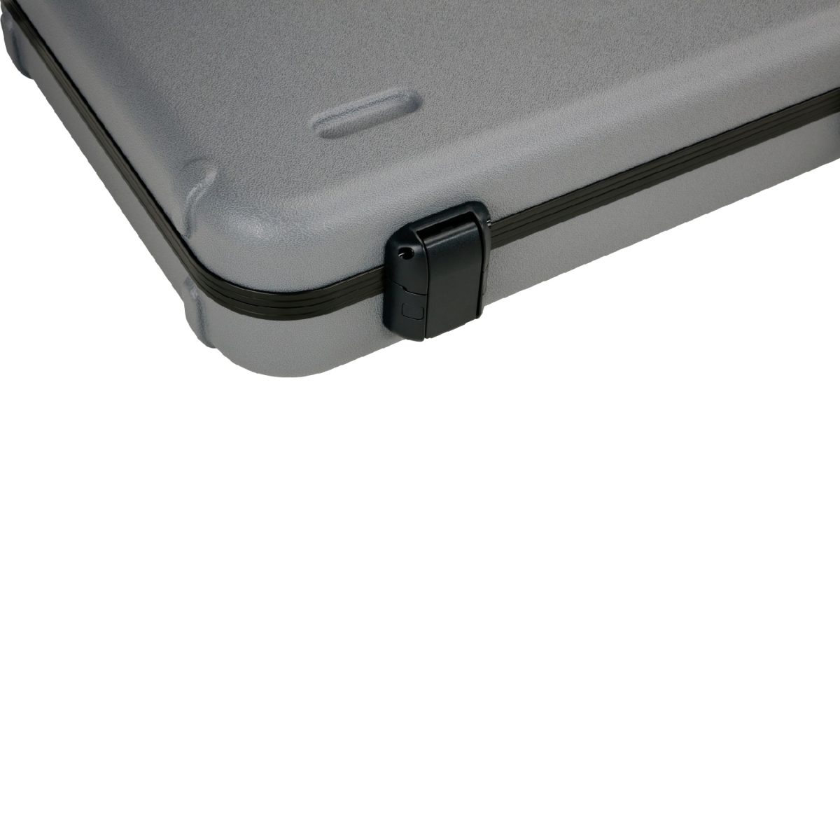 Fender - Deluxe Molded Case - Stratocaster®/Telecaster®- Silver/Blue Clip