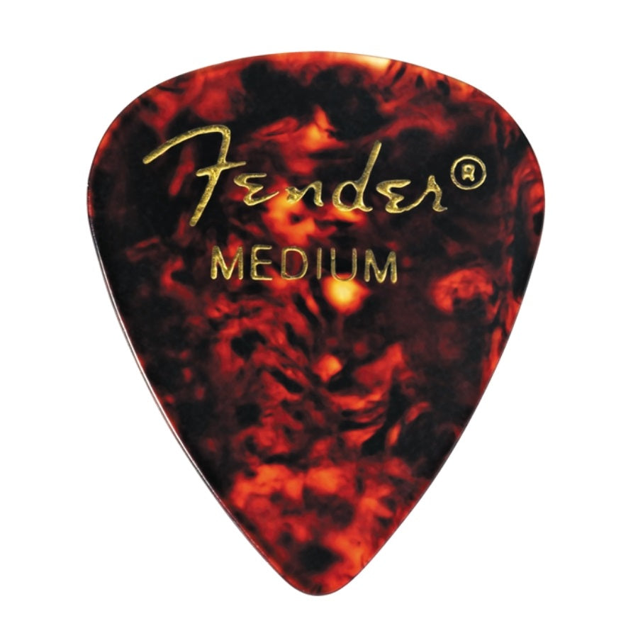 Fender - 12 Pack Medium Classic Celluloid Tortoise Shell 351 Shape Picks