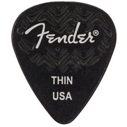 Fender – 6 Pack Thin Wavelength Celluloid Black Picks