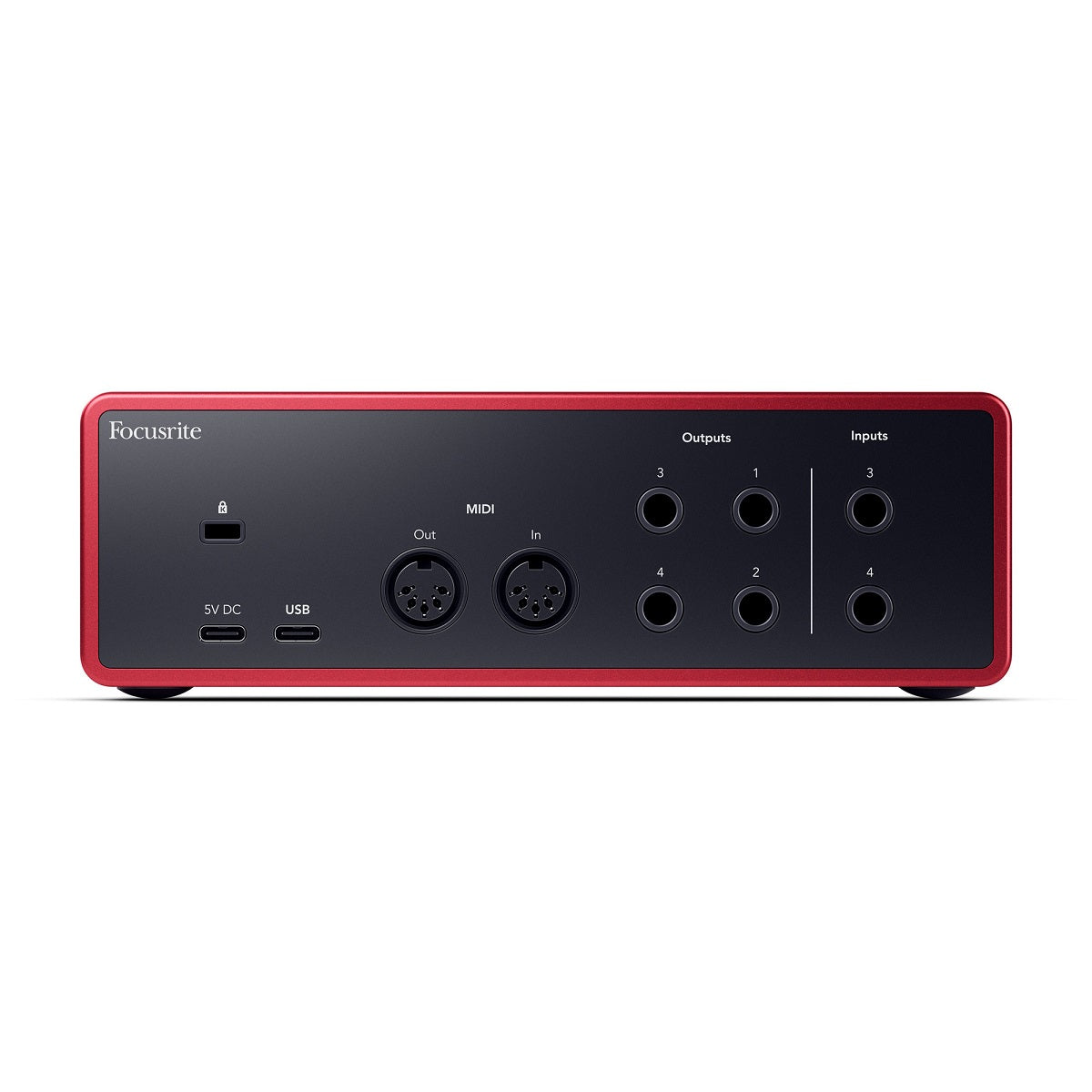 Focusrite – Scarlett 4i4 4th Gen Audio Interface Back