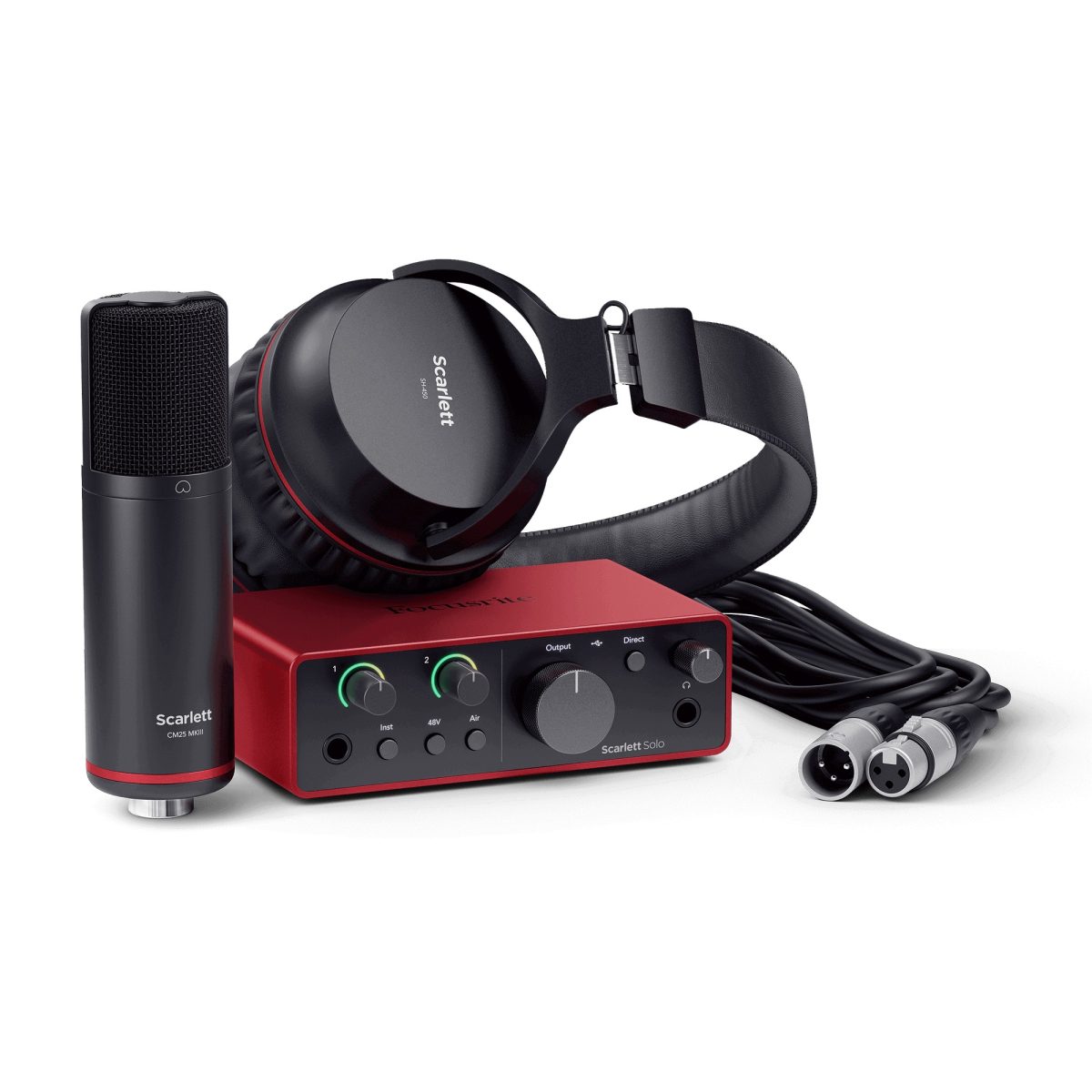 Focusrite - Scarlett Solo Studio 4th Gen Audio Recording Bundle
