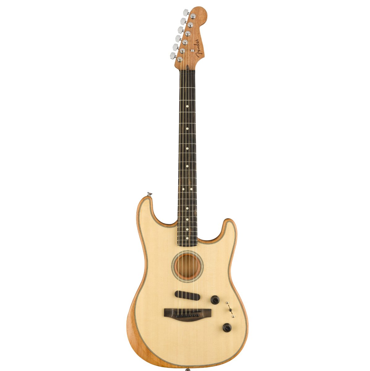 Fender Acoustasonic Stratocaster - Ebony Fingerboard - Natural - 0972023221