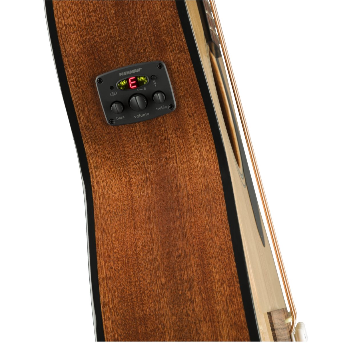 Fender CB-60SCE Classic Design Acoustic Bass Guitar - Natural - 0970183021-tuner