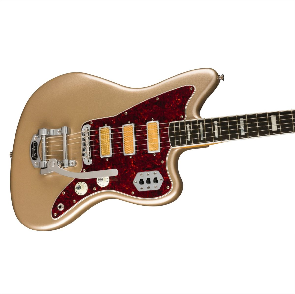 Fender - Gold Foil Jazzmaster, Ebony Fingerboard - Shoreline Gold-front3