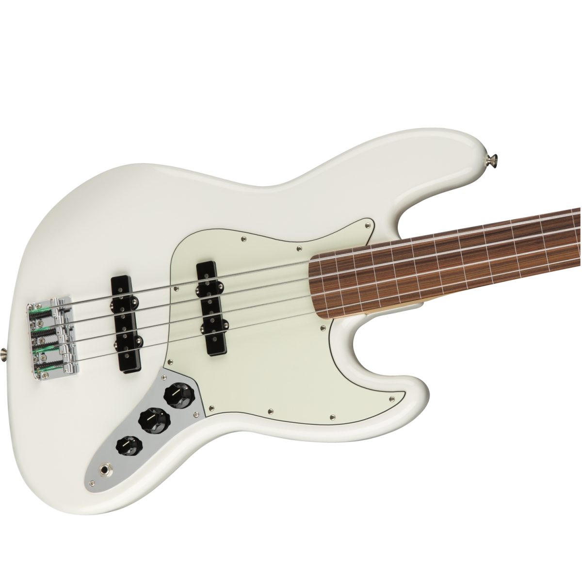 Fender Player Jazz Bass Fretless - Polar White - 0149933515-front3