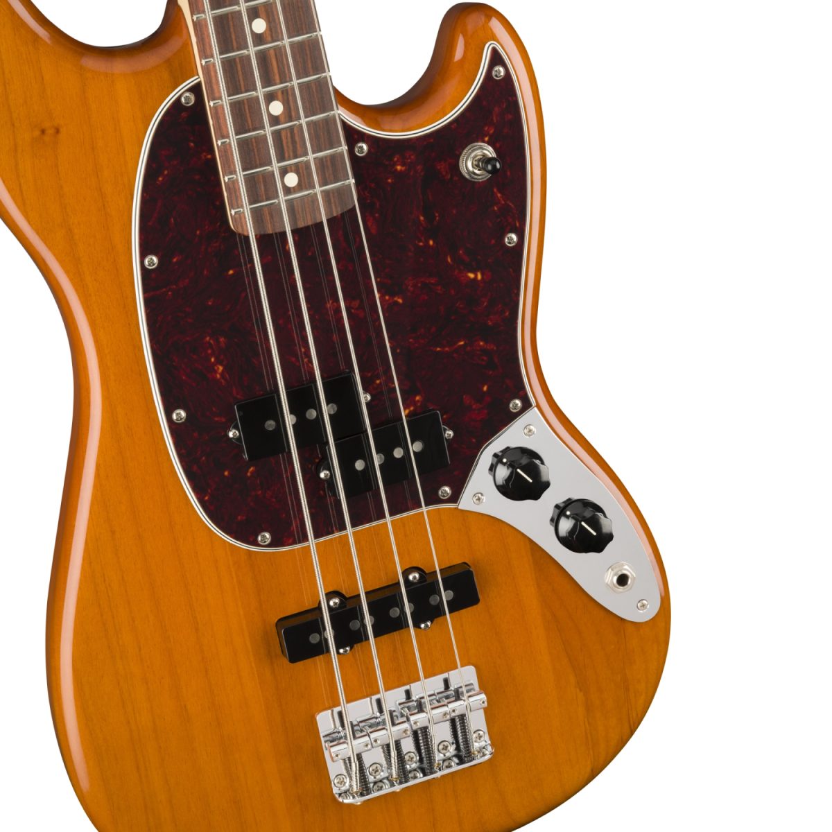 Fender Player Series Mustang Bass PJ with Pau Ferro Fingerboard - Aged Natural - 0144053528-front