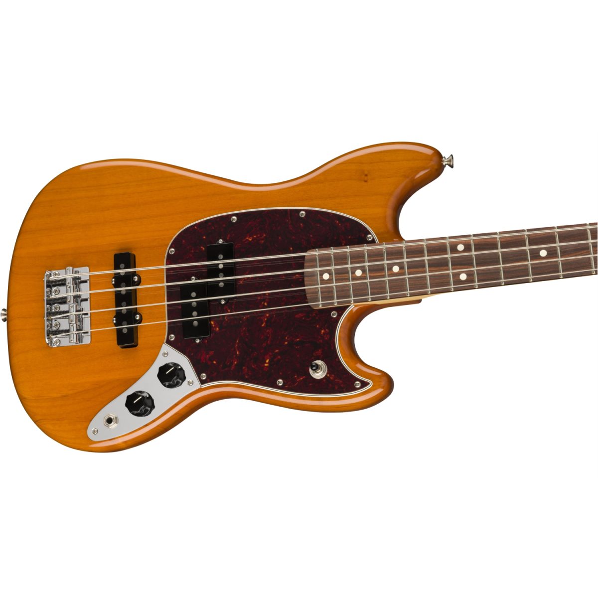 Fender Player Series Mustang Bass PJ with Pau Ferro Fingerboard - Aged Natural - 0144053528-front2