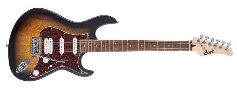Cort - G Series Electric Guitar, Open Pore Sunburst #G110-OPSB