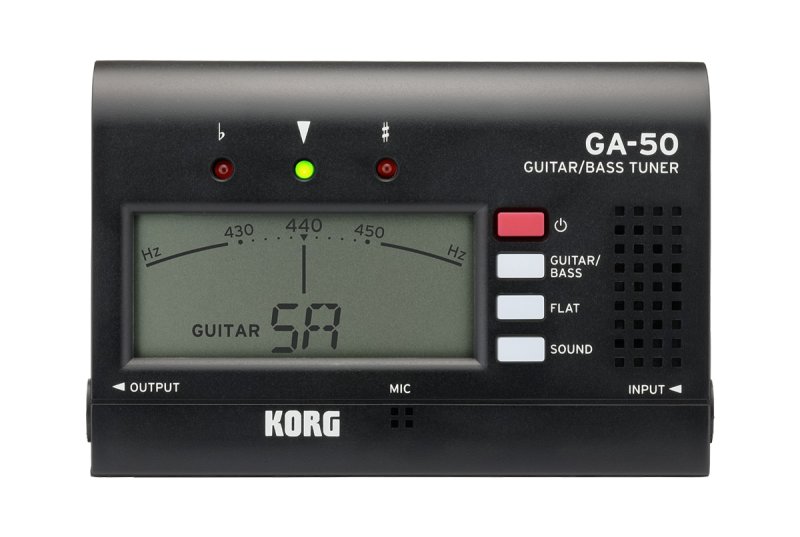 Korg - Guitar and Bass Tuning Quinta Flat Tuning Drop Tuning Tuner #GA50-KRG