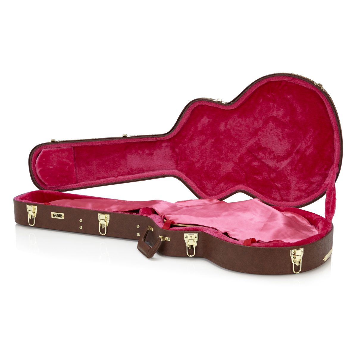 Gator - Semi-Hollow Guitar Deluxe Brown Wood Case #GW-335-BROWN