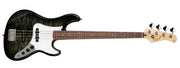 Cort - GB Series Poplar Electric Bass, Trans Black #GB24JJ-TBK