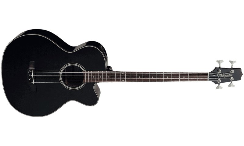 Takamine - G Series Acoustic Electric Bass Guitar, Venetian Cutaway, Black #GB30CE-BLK