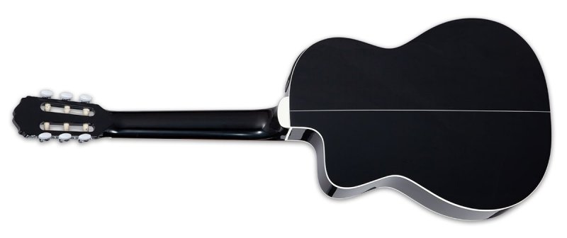 Takamine - Spruce Top Mahogany Neck Acoustic / Electric Guitar, Gloss Black #GC2CE-BLK