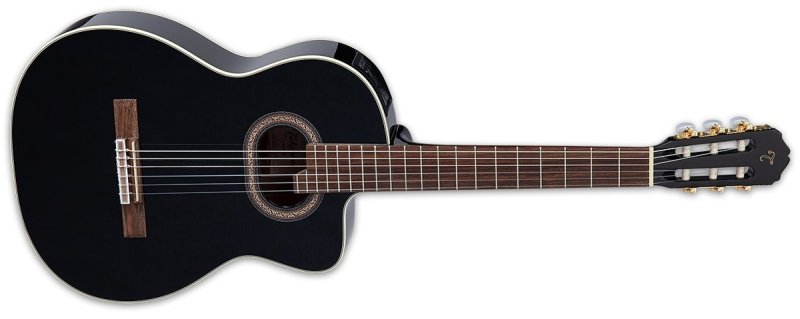 Takamine - G-Series Classical Acoustic Guitar, Black #GC6CE-BLK