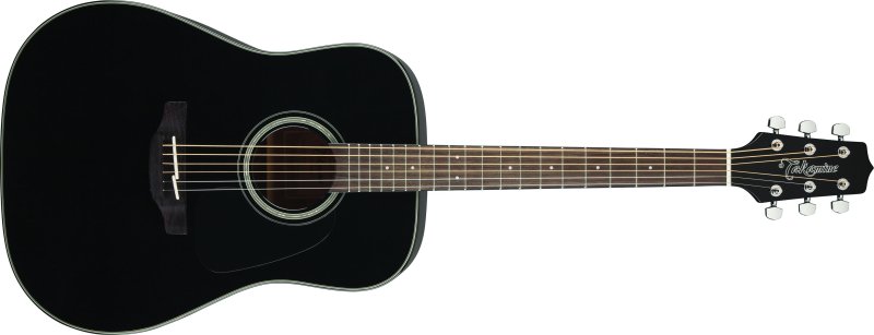 Takamine - Dreadnought Acoustic Guitar, Black #GD30-BLK