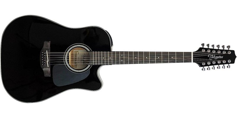 Takamine - Dreadnought Acoustic Guitar, Black #GD30CE-12BLK