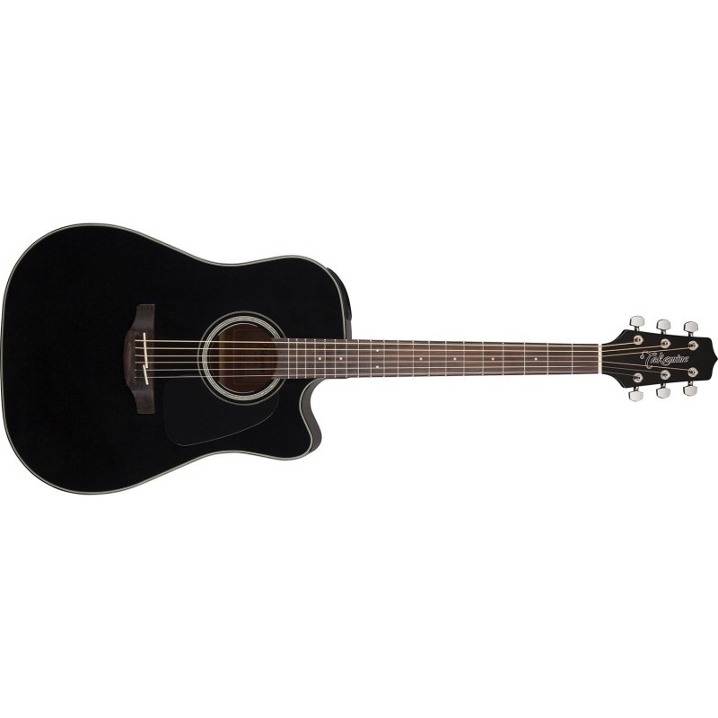 Takamine - Dreadnought Cutaway Acoustic-Electric Guitar, Black #GD30CE-BLK