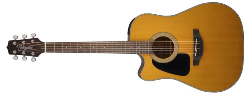 Takamine - Acoustic-Electric Guitar Left-Handed Dreadnought Cutaway, Natural #GD30CELH-NAT