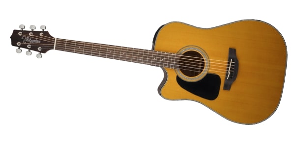 Takamine - Acoustic-Electric Guitar Left-Handed Dreadnought Cutaway, Natural #GD30CELH-NAT