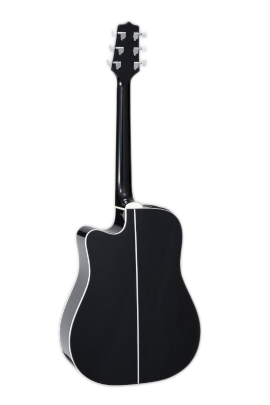 Takamine - G-series Cutaway Dreadnought Acoustic Guitar With Gig Bag, Black #GD34CE-BLK