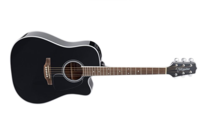 Takamine - G-series Cutaway Dreadnought Acoustic Guitar With Gig Bag, Black #GD34CE-BLK