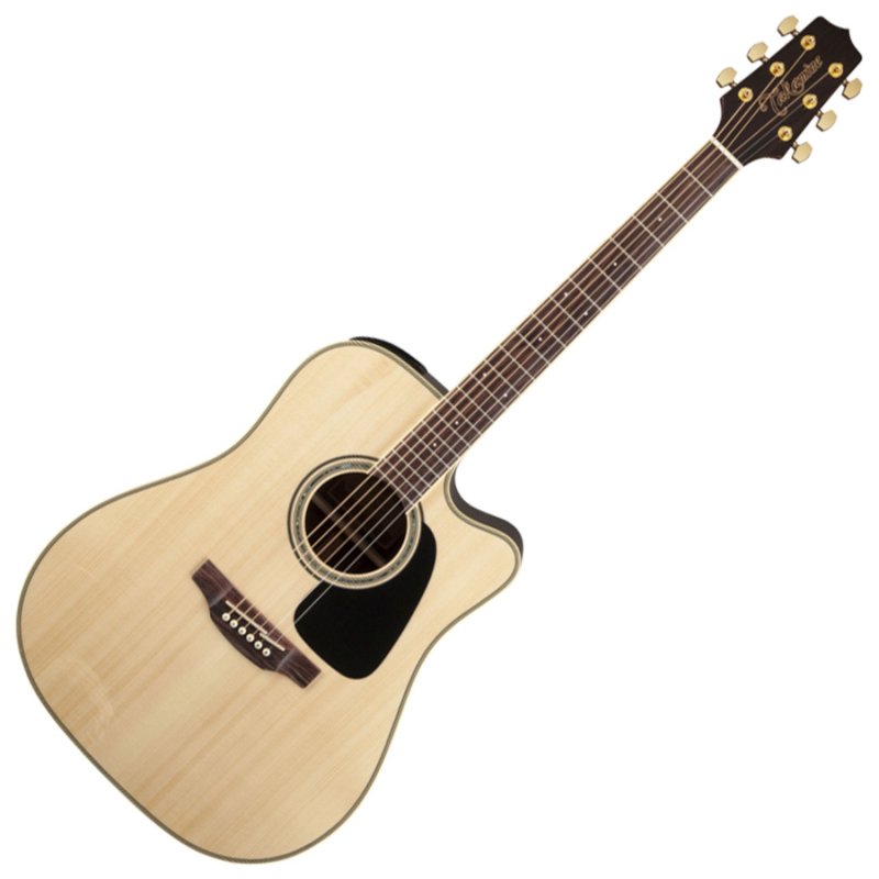 Takamine - Dreadnought Cutaway Acoustic-Electric Guitar, Natural #GD51CE-NAT