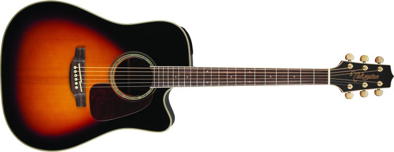Takamine - Dreadnought Cutaway Acoustic-Electric Guitar, Sunburst #GD71CE-BSB