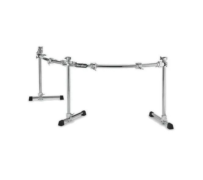 Gibraltar - Curved Double Bass Drum Rack with 4 Mounting Points, Memory Locks and Expandable Gibraltar Rack System #GDR200C-CHR