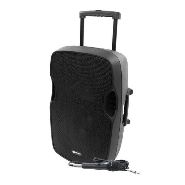 Gemini - AS-15TOGO 15" Portable Bluetooth Speaker with Wheels