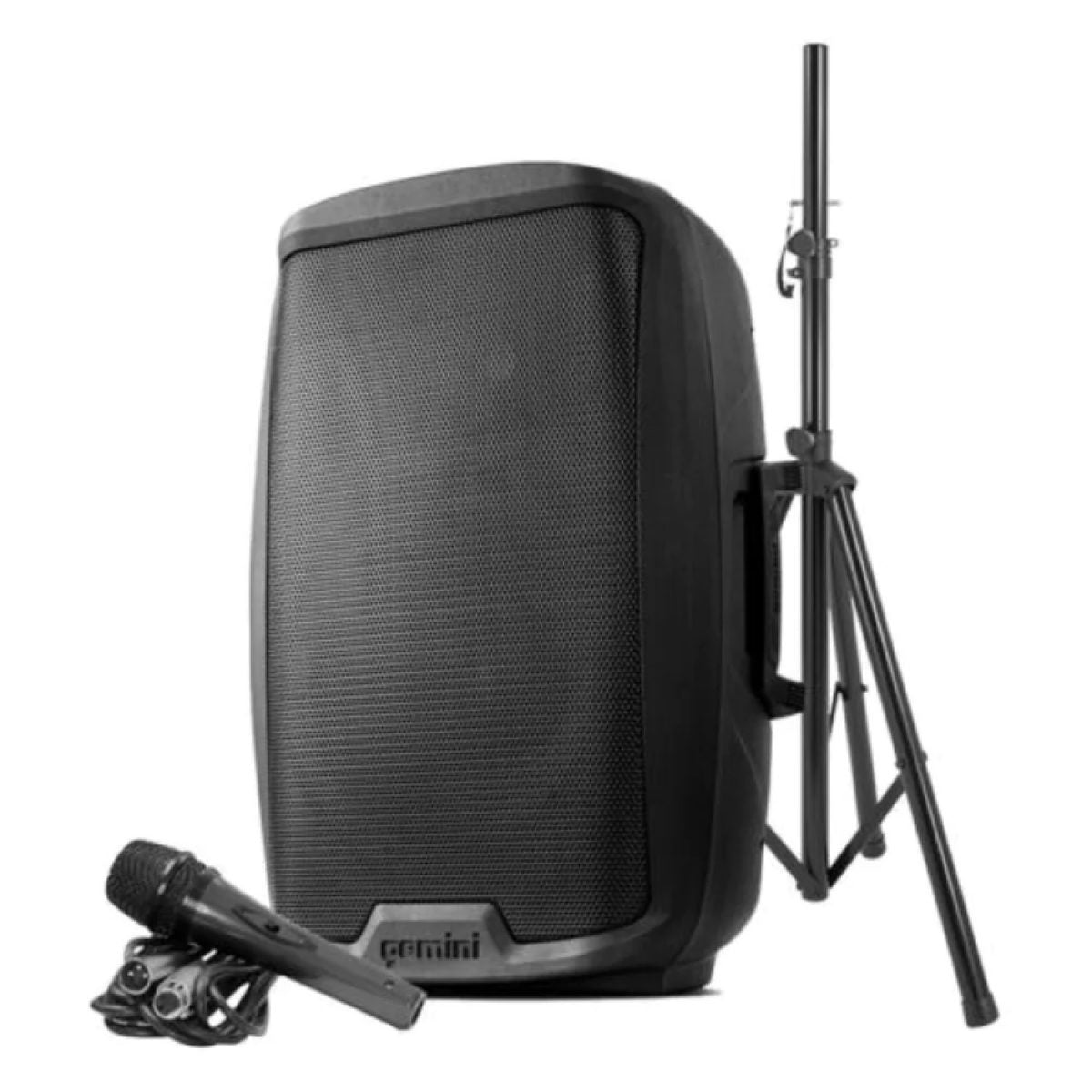 Gemini - AS-2115BT-PK: 2000 Watt 15” Active Bluetooth Loudspeaker With Stand