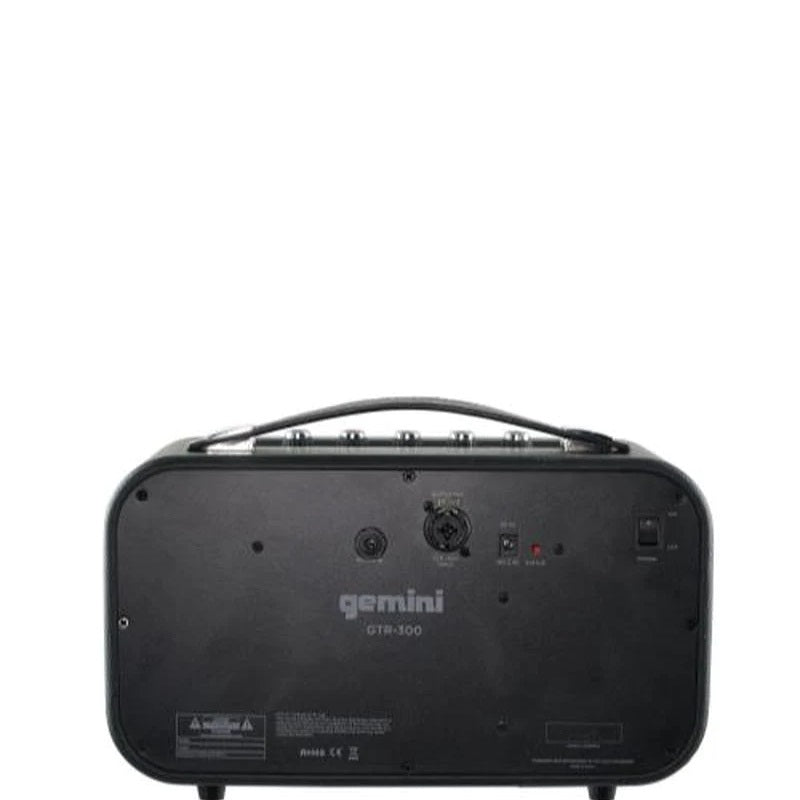 Gemini GTR-300: Bluetooth Stereo Speaker & Guitar Amp back