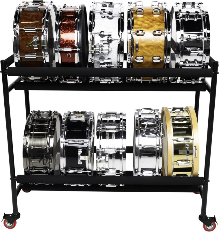 Gator - Frameworks Two-Tier Snare Rack with Locking Casters #GFW-SDRACK-T2