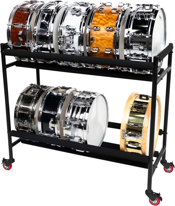 Gator - Frameworks Two-Tier Snare Rack with Locking Casters #GFW-SDRACK-T2