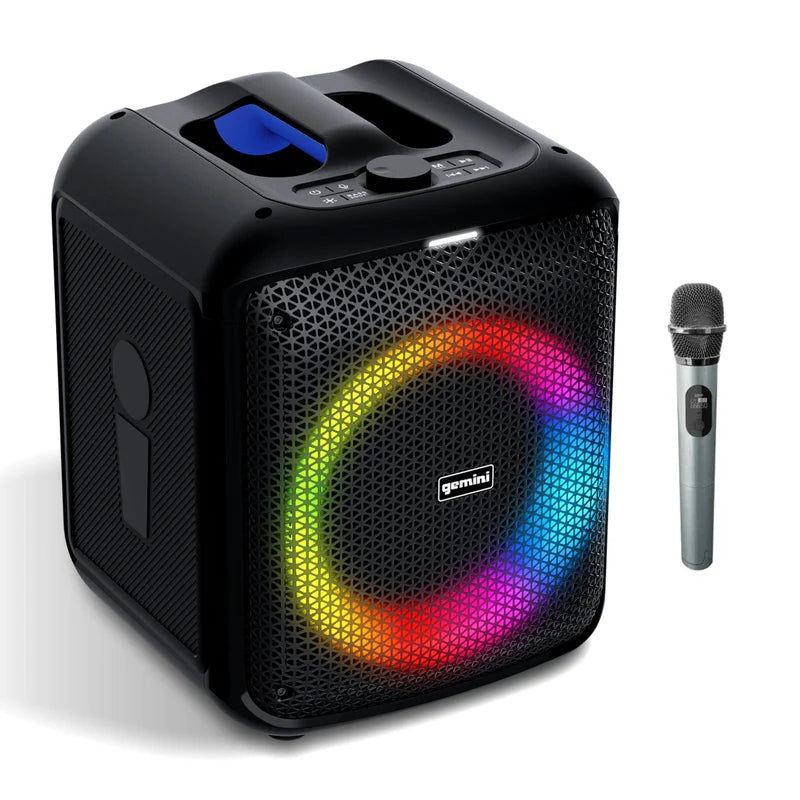 Gemini - Portable Bluetooth Karaoke Speaker - 100W With LED Lights #GGO-650L