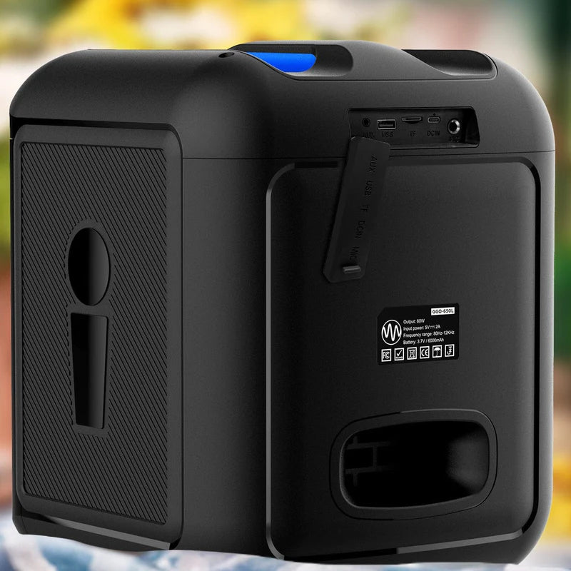 Gemini - Portable Bluetooth Karaoke Speaker - 100W With LED Lights #GGO-650L