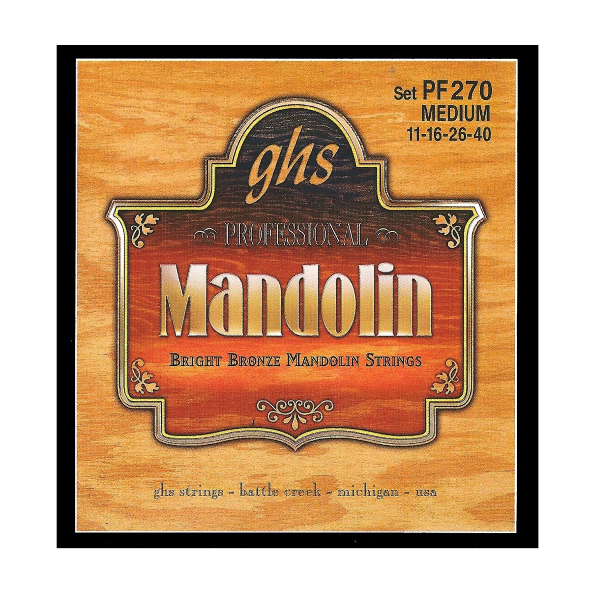 GHS - PF270 11-40 Mandolin Medium Bright Bronze Loop end