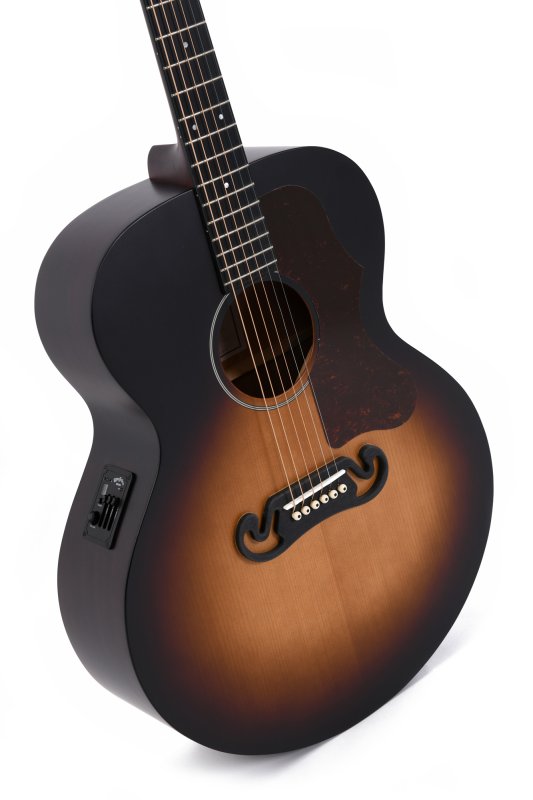 Sigma - SG Series Grand Jumbo Acoustic-Electric Guitar, Satin with Sunburst #GJM-SGE