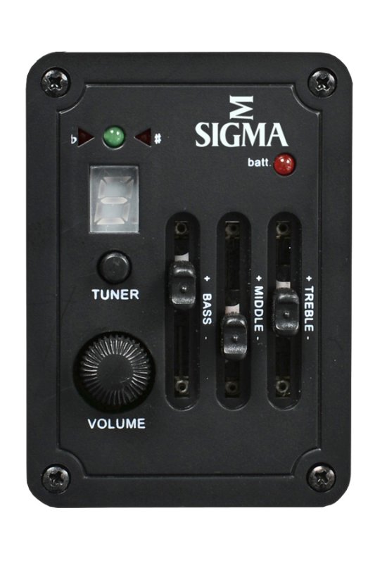 Sigma - SG Series Grand Jumbo Acoustic-Electric Guitar, Satin with Sunburst #GJM-SGE