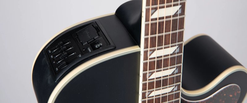 Takamine - G Series NEX Cutaway, Electric/Acoustic Guitar, Satin Black #GN73CE-SB