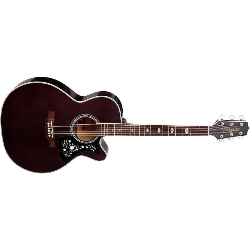 Takamine - Cutaway Acoustic-Electric Guitar, Transparent Black #GN75CE-TBK