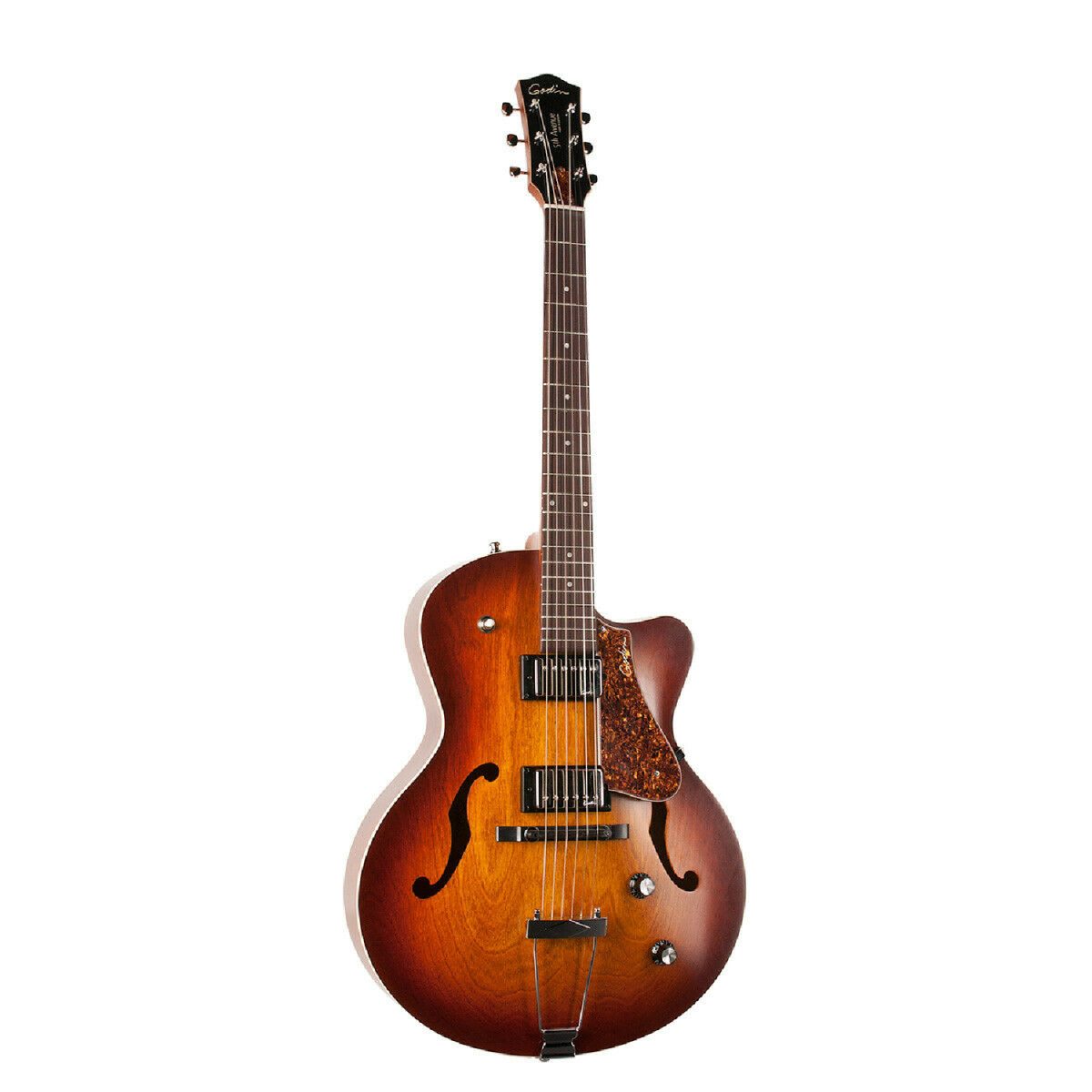 Godin 5th Avenue CW Kingpin II HB - Cognac Burst