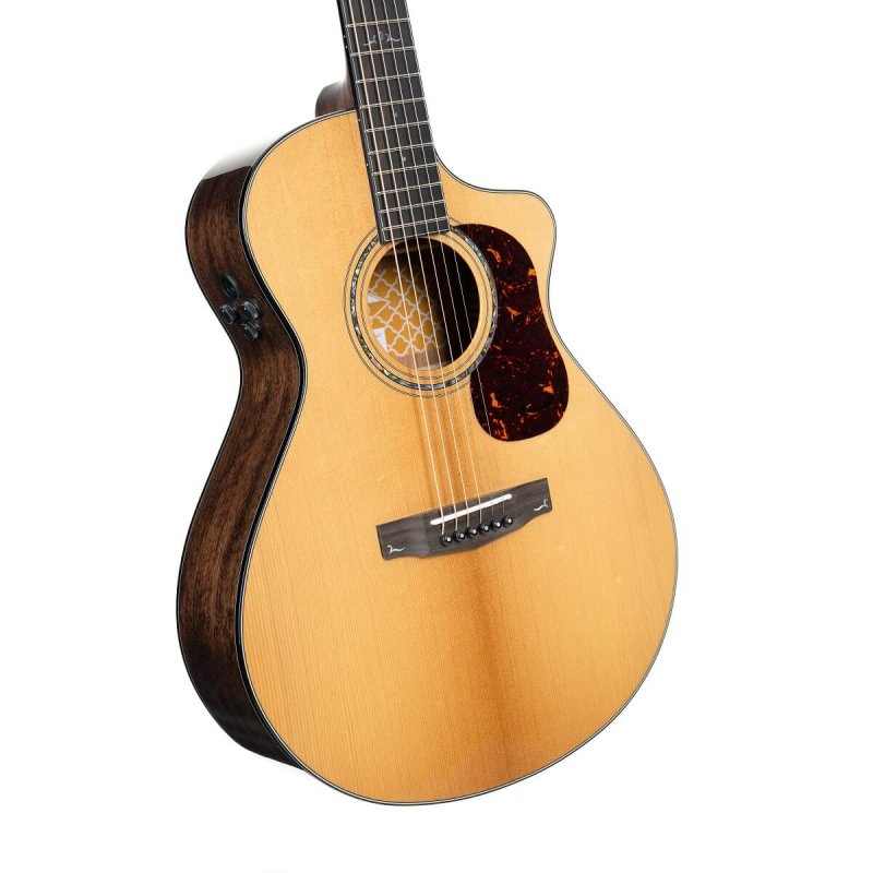 Cort - Gold Series MC6 Ovangkol Acoustic/Electric Cutaway - Natural Gloss #GOLD-MC6-OVANGKOL-NAT