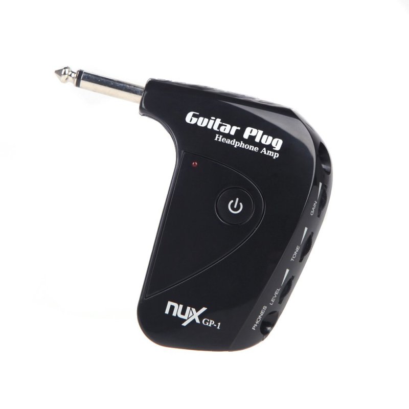 NUX - Guitar Mini Headphone Amp Built-in Distortion Effect Compact Portable #GP-1