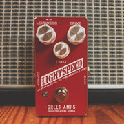 Greer Amps - Lightspeed Organic Overdrive Pedal - Red
