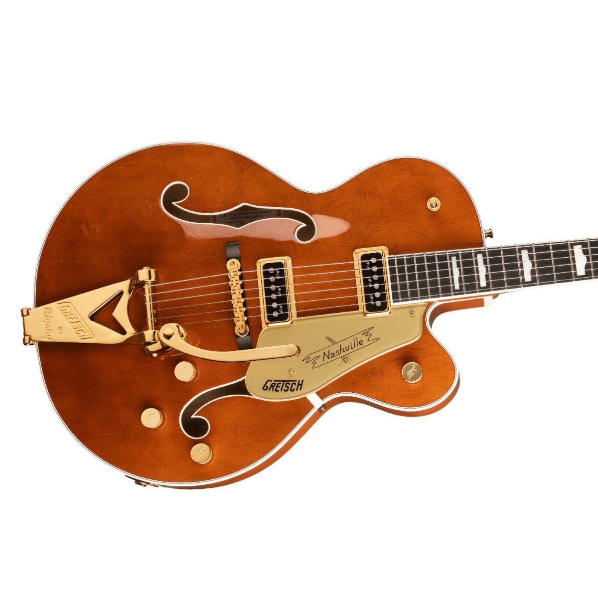Gretsch - G6120TG-DS Players Edition Nashville Thru Bigsby and Gold Hardware - Roundup Orange Body