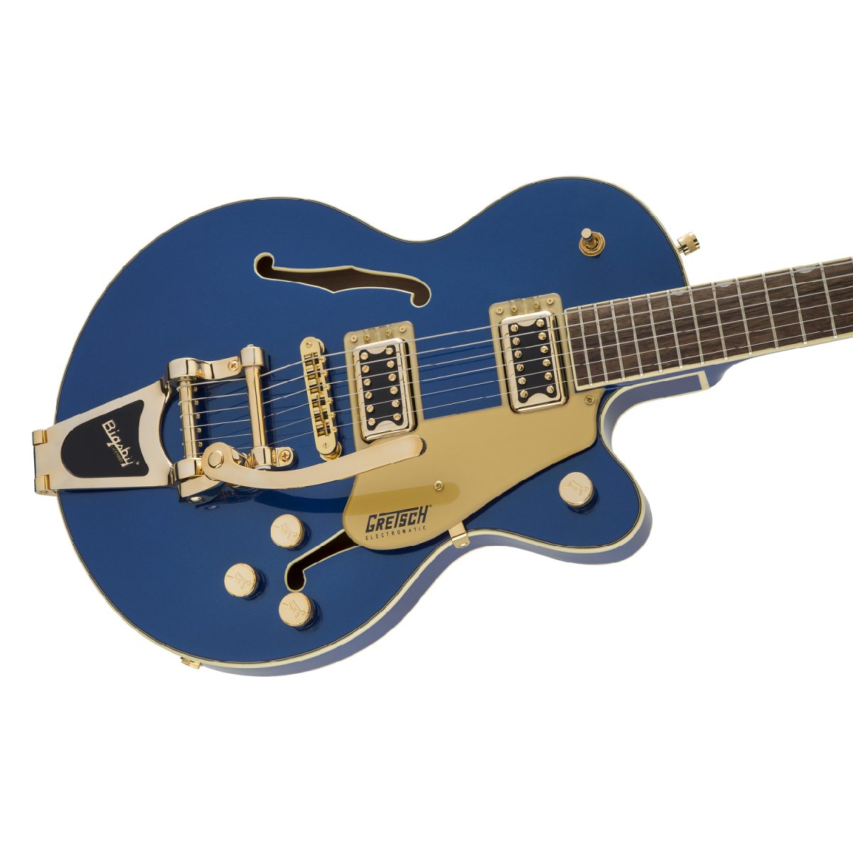 Gretsch - G5655TG Electromatic® Center Block Jr. Single-Cut with Bigsby® and Gold Hardware - Azure Metallic Body